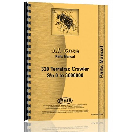 Crawler Terratrac Parts Manual Fits Case 320